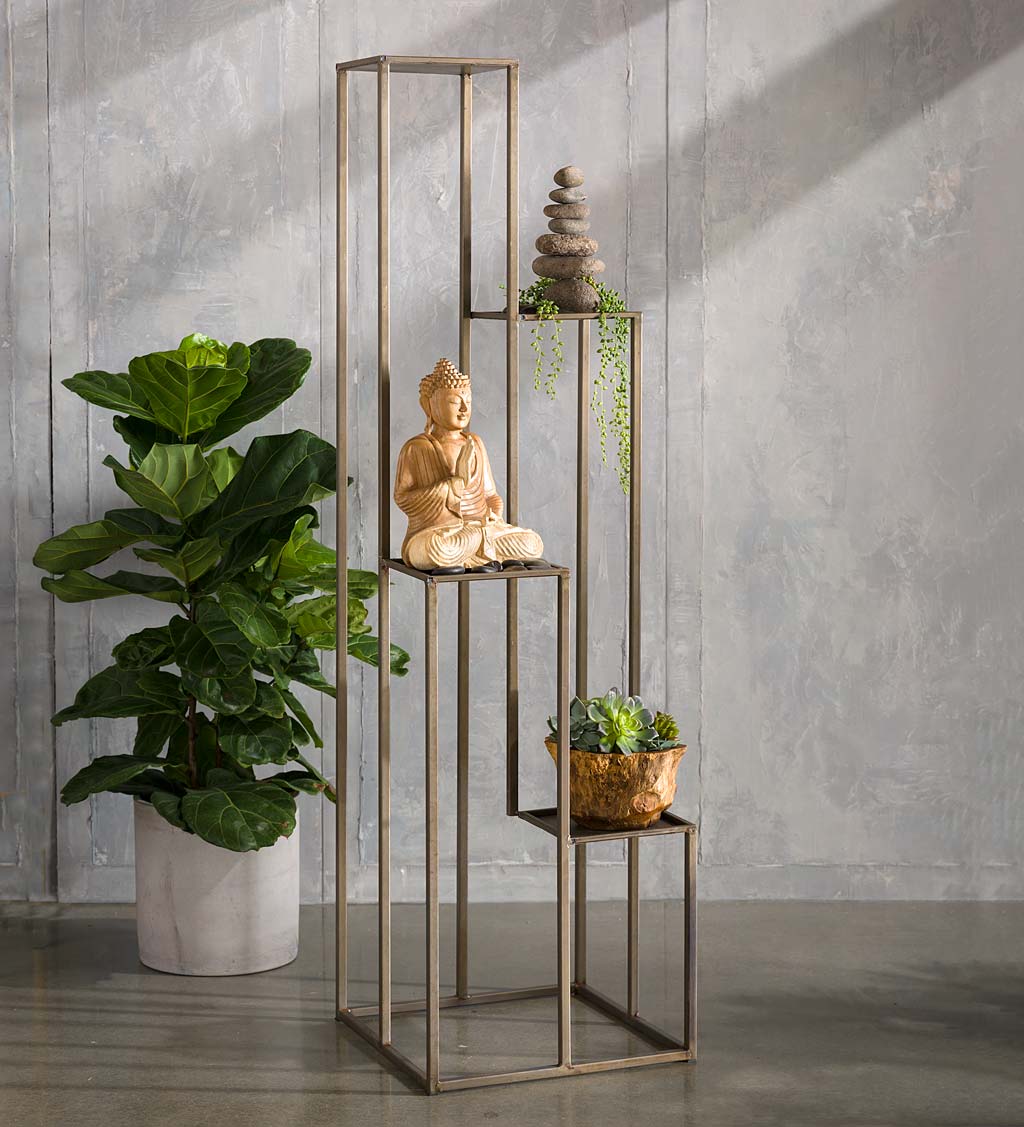 Tall Multi-Level Metal Plant Stand Display