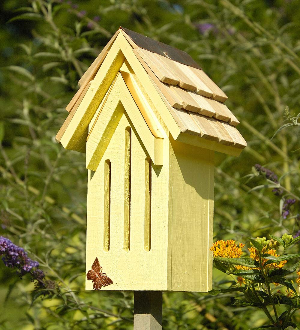 Mademoiselle Wood Butterfly House Shelter with Pole swatch image