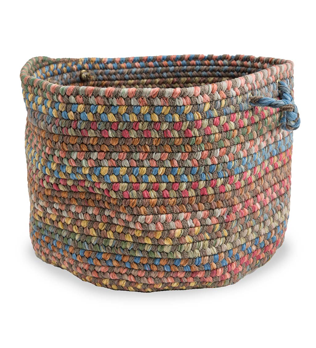 Afton Mountain Indoor/Outdoor Polypropylene Braided Basket with Handles swatch image