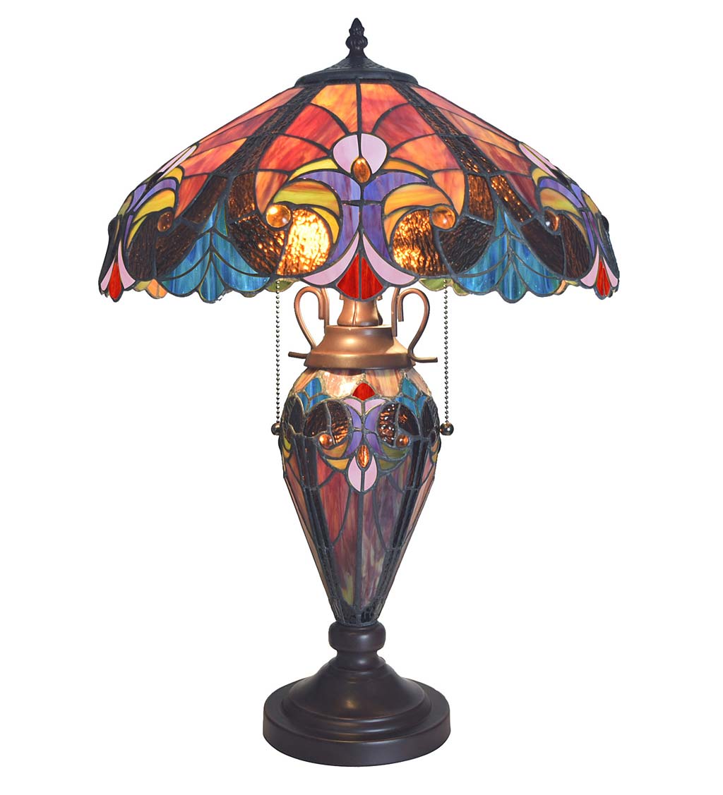 Tiffany Style Stained Glass Table Lamp