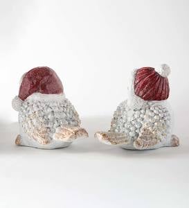 Holiday Bird Accents, Set of 2