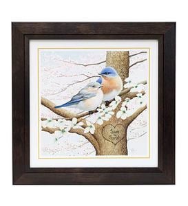Personalized Framed Bluebird Print
