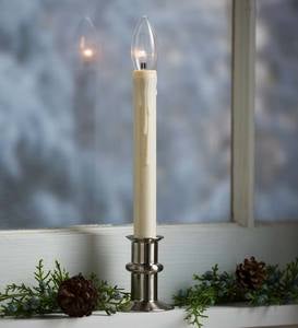 Adjustable Window Hugger Candles with Slim Base and Timer