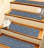 Waterhog Basket Weave Stair Tread Mats, Set of 4