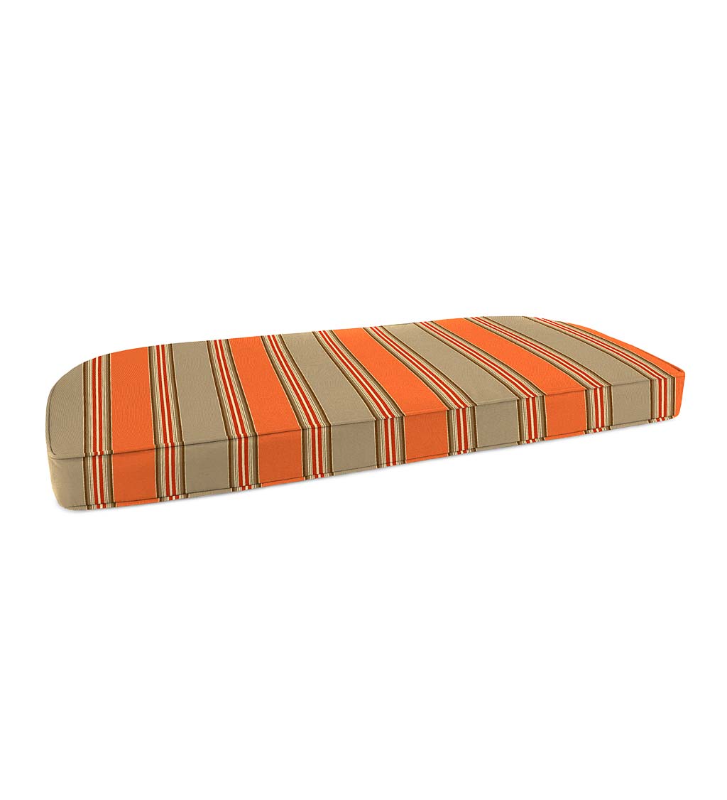 Deluxe Sunbrella Rounded Swing/Bench Cushion 41¾" x 18¾" x 3" swatch image