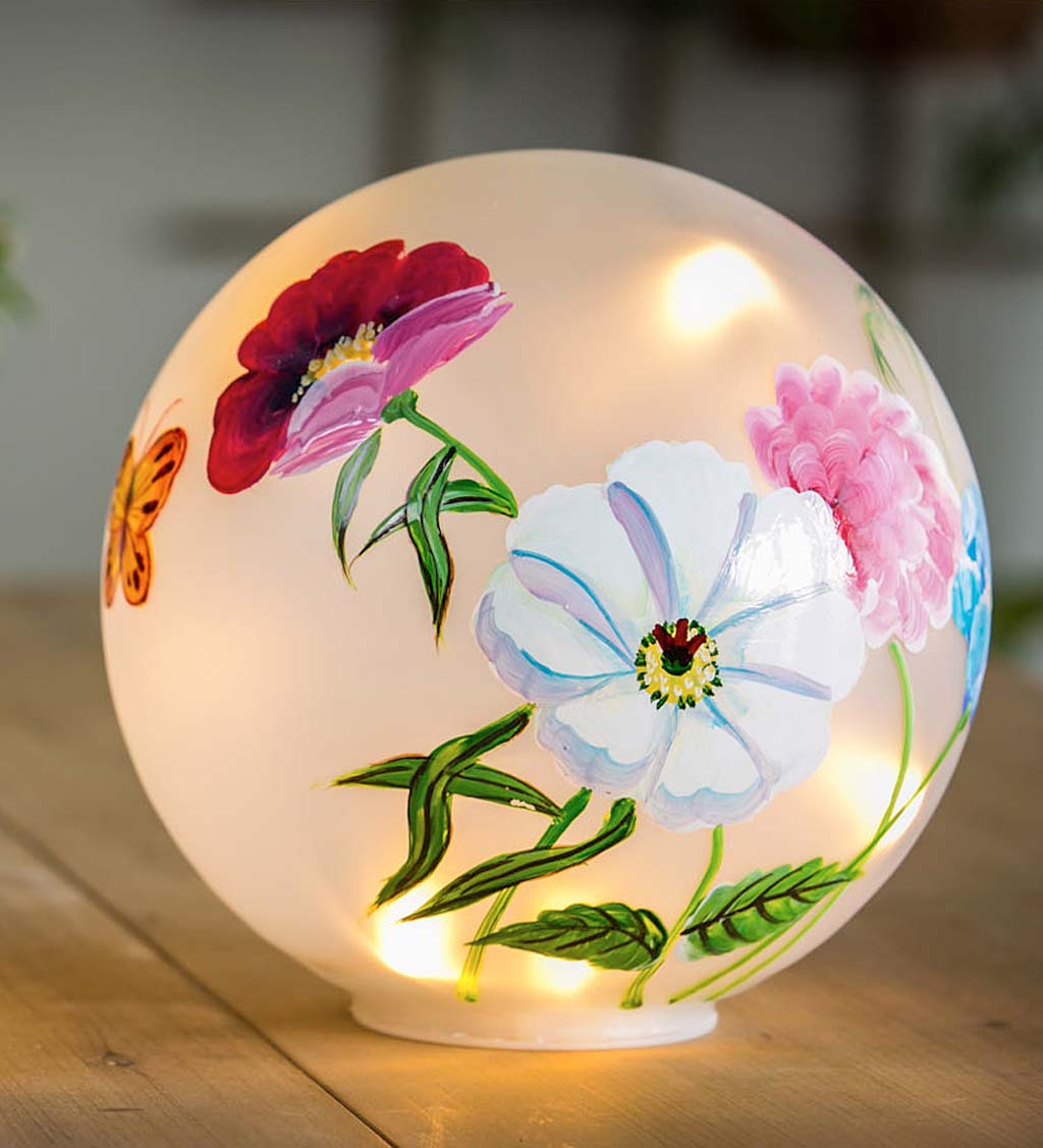 LED Vivid Bouquet Lighted Globes, Set of 2