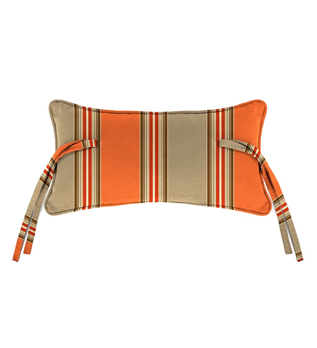 Sunbrella Classic Headrest Pillow With Ties, 15" x 8" x 4½" swatch image