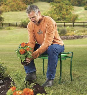 Folding Garden Kneeler/Seat With Foam Pad