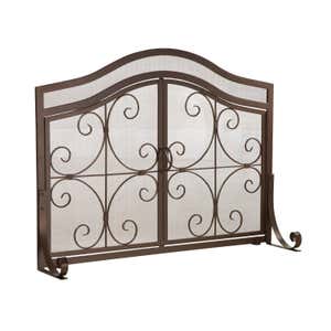 Crest Fireplace Screen With Doors