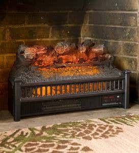 Electric Log Heater Fireplace Insert
