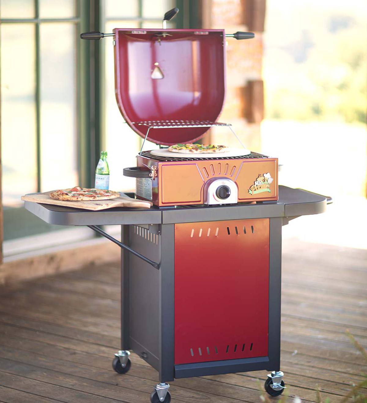 Novelty Pizza Oven/Grill Cart