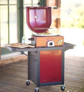 Novelty Pizza Oven/Grill Cart