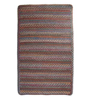 Blue Ridge Rectangle Wool Braided Rug, 8' x 11'