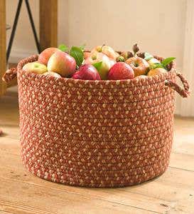 Braided Polypro Roanoke Basket with Handles