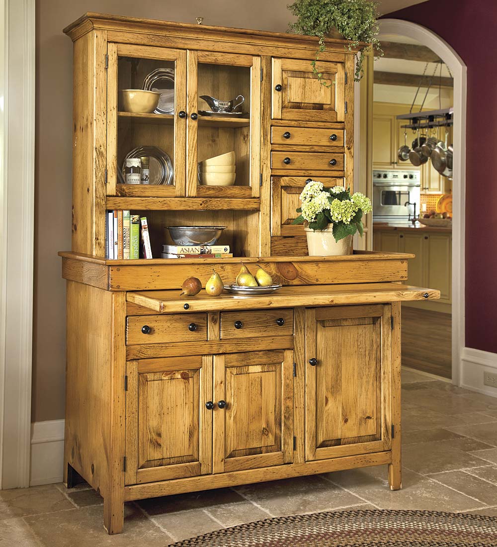 Large Stained Finish Conestoga Cupboard