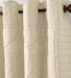 Insulating Window Quilt with Grommets, 72"L