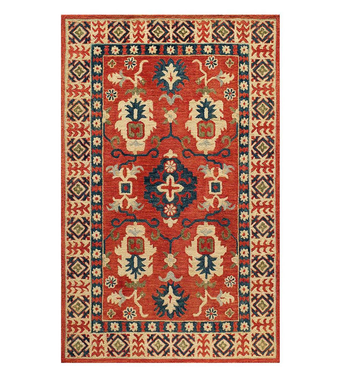Marketplace Red Wool Rug, 7'6”x 9'6”
