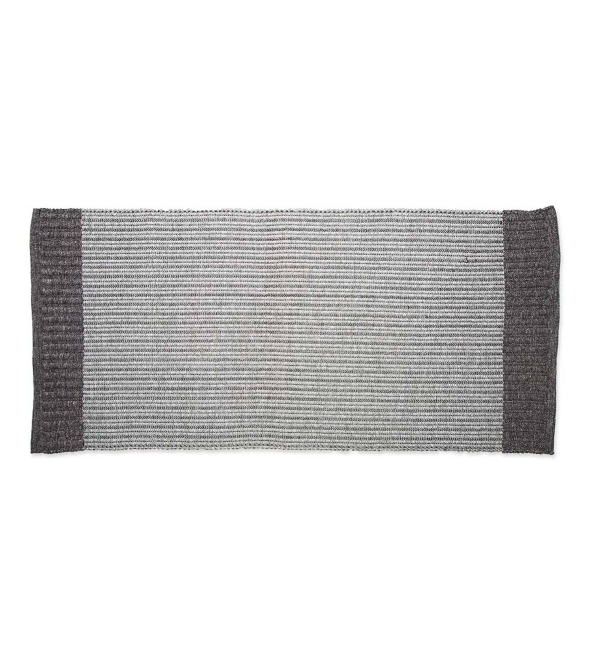 Heathered Woven Rug, 2' x 4' - Gray