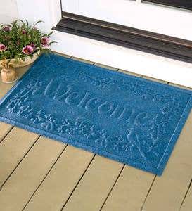 Waterhog™ Welcome Doormat, 35”x 45” - Dark Brown