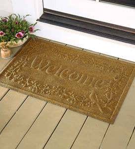 Waterhog™ Welcome Doormat, 35”x 45” - Dark Brown