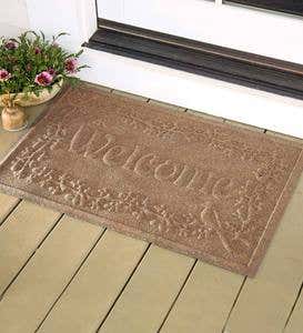 Waterhog™ Welcome Doormat, 35”x 45” - Bordeaux