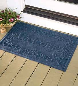 Waterhog™ Welcome Doormat, 35”x 45” - Red