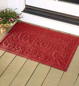 Waterhog™ Welcome Doormat, 35”x 45” - Red