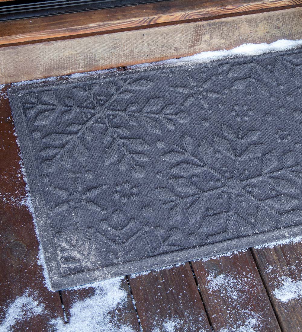 Winter Snowflake Indoor Outdoor WaterHog Mat