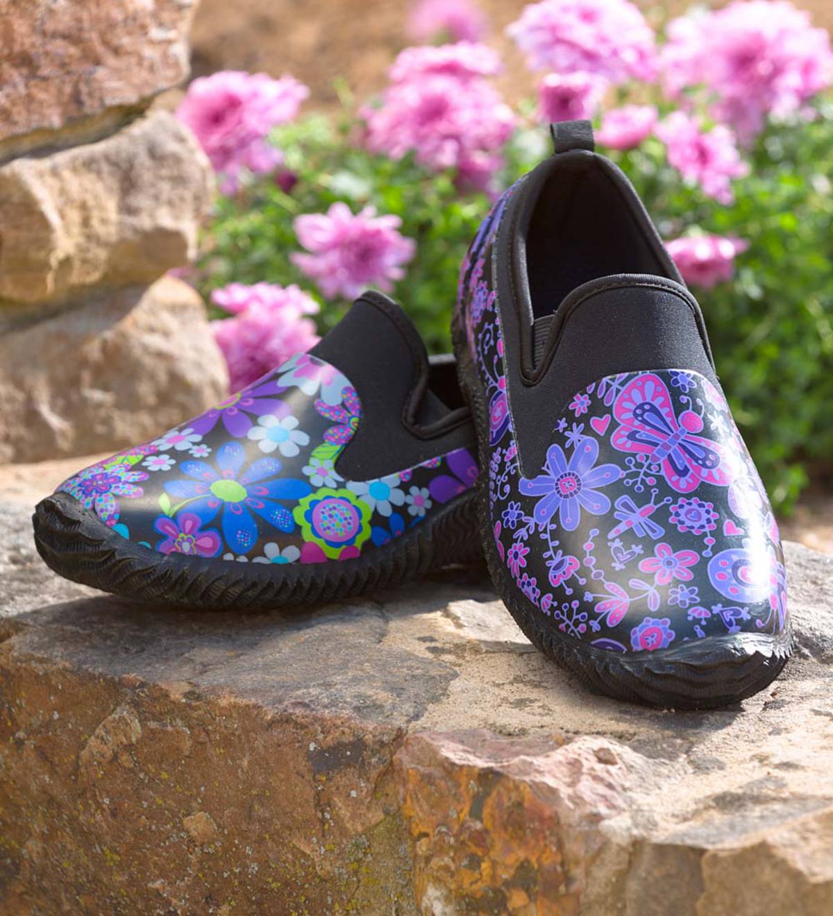 Women's Waterproof Slip-On Floral Garden Shoes | Plow & Hearth