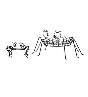 Spooky Spider Pumpkin Holders, set of 2