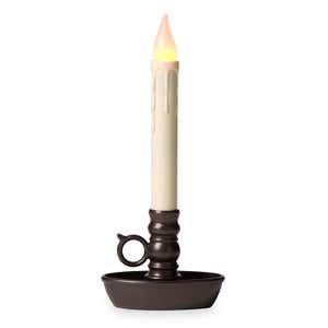 Battery-Operated Colonial Window Candles, Set of 4 - Bronze