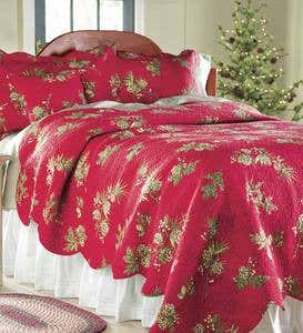 King Peaceful Pine Quilt Set