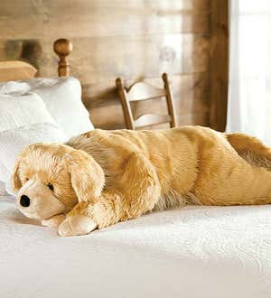 Golden Retriever Plush Cuddle Animal Body Pillow - Golden Retriever