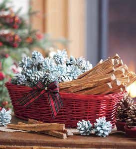 Fireside Gift Basket With Fire Starters