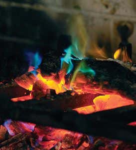 2-pack, Rainbow Fireplace Flame Crystals for Wood Fires