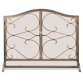 Iron Gate Arched Door Screen