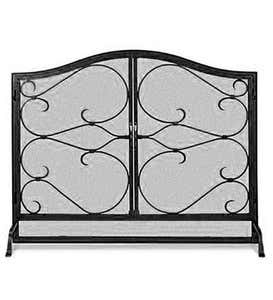 Iron Gate Arched Door Screen