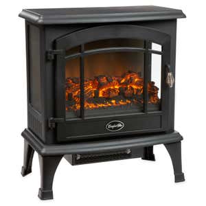 Panoramic Quartz Infrared Stove Heater - Black