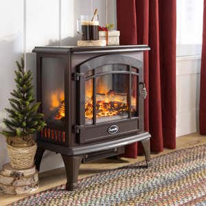 Panoramic Quartz Infrared Stove Heater - Black