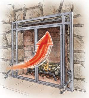 Medium Pavenex® Fireplace Blanket Stops Overnight Heat Loss