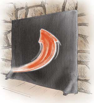 Pavenex® Fireplace Blanket Stops Overnight Heat Loss