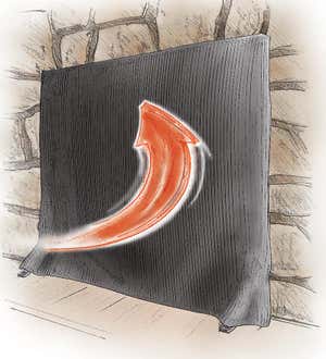 Medium Pavenex® Fireplace Blanket Stops Overnight Heat Loss