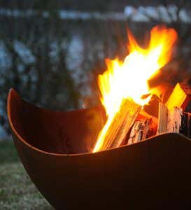 American-Made Firepit Art Manta Ray Fire Pit