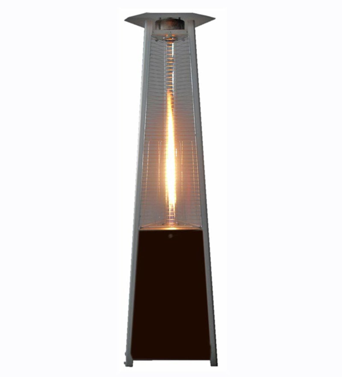 Commercial Glass Tube Patio Heater In Bronze Or Stainless Finish