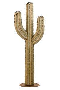 5 Ft. Galvanized Steel Saguaro Cactus Outdoor Torch