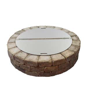 Heavy-Duty Stainless Steel Round Fire Pit Cover