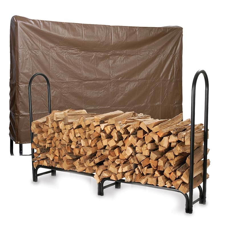 Large Log Rack And Cover Set