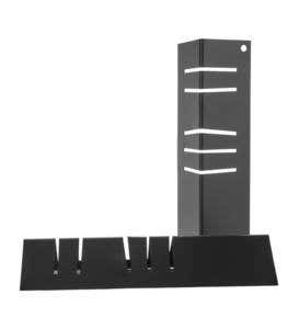 Stainless Steel Fireplace Fireback with Black Finish, 20"