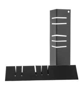 Stainless Steel Fireplace Fireback with Black Finish, 24"