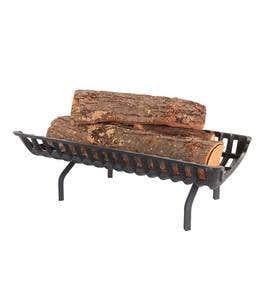 Cast Iron Basket Self-Feeding Fireplace Grate